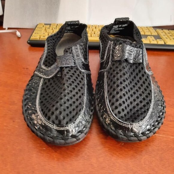 NEW ! Men Breathable Mesh Cloth Loafers Soft Flat Sandal Black Size US12/EU45 main image 5